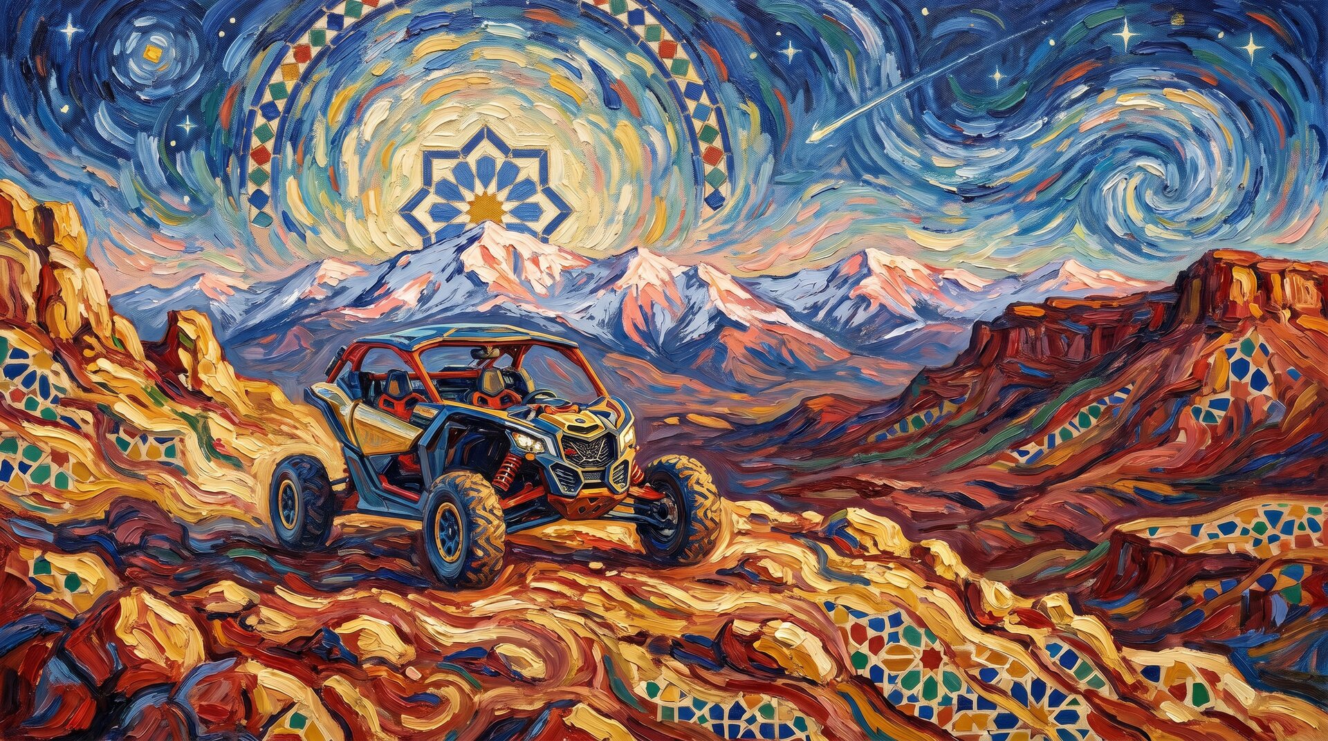 Buggy au coucher de soleil