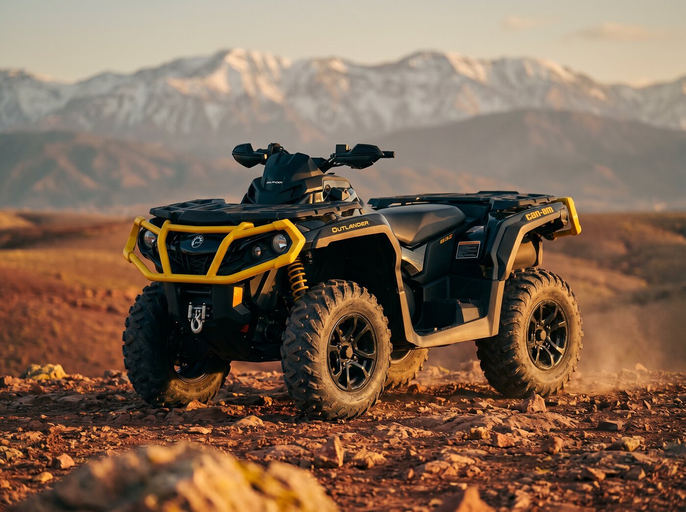 Can-Am Outlander sur les pistes du désert d'Agafay